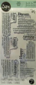 Sizzix, Stamp Dictionary Definitions