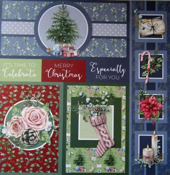 The Paper Boutique, Timeless Christmas 8x8 Inch Embellishments Pad