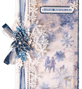 Studiolight • Acetate Sheets White & blue Vintage Christmas nr.04