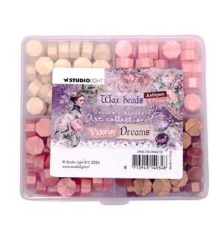 Studiolight • Wax Beads 4 colors Pink Victorian Dreams nr.13