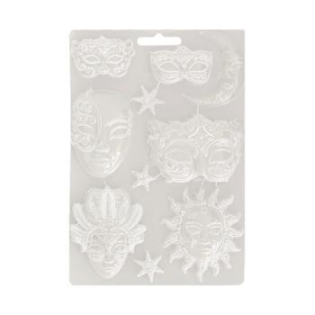 Stamperia, Masquerade Soft Mould A4 Masks