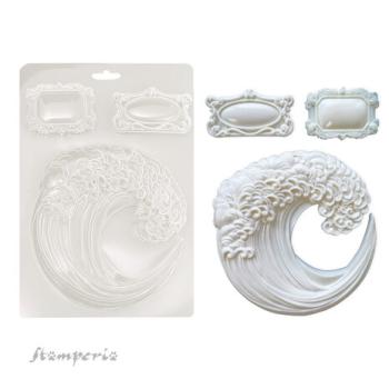 Stamperia, Silent Sea A5 Soft Mould Wave