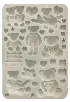 Stamperia, The Owl's House A5 Silicon Mould Teddy Bears