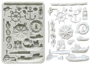 Stamperia, Silent Sea A5 Silicon Mould Rudders and Boats