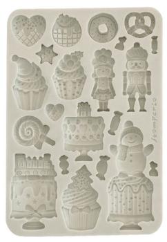 Stamperia, Candy Christmas A5 Silicon Mould Gingerbreads