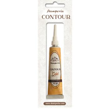 Stamperia, Create Happiness Contour Liner Gold 20ml