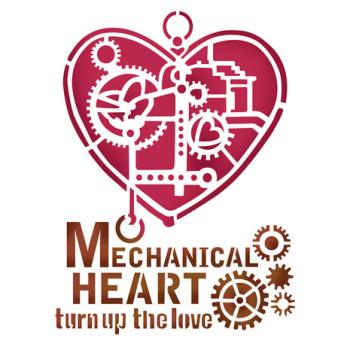 Stamperia, Stencil A5 Mechanical Heart