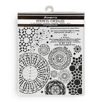 Stamperia, Fortune Thick Stencil Macrocosm Mixed Patterns