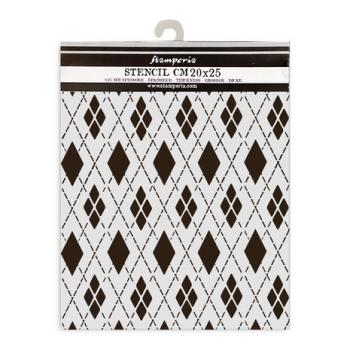 Stamperia, Master of Magic Thick Stencil Rhombus Pattern