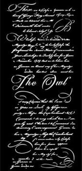 Stamperia, The Owl's House Thick Stencil Letter