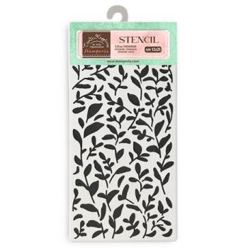 Stamperia, Create Happiness Secret Diary Thick Stencil Leaves Pattern