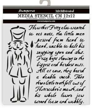 Stamperia, Alice in Christmas Thick Stencil Soldiers