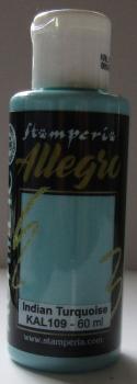 Stamperia, Allegro Paint Indian Turquoise