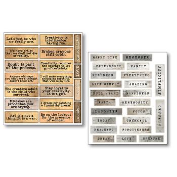 Ciao Bella, Little Words Mixed Media Stickers