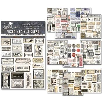 Ciao Bella, Vintage Scripts Mixed Media Stickers