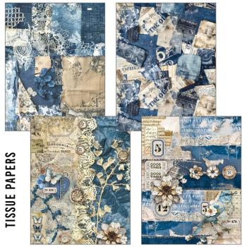 Ciao Bella, Urban Blue Denim Craftmix Mixed A5 Paper Pack