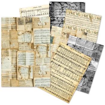 Ciao Bella, Music Sheet A5 Tissue Paper Set