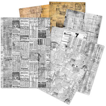 Ciao Bella, Newspapers A5 Tissue Paper Set