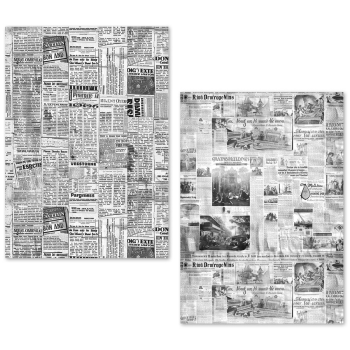 Ciao Bella, Newspapers A5 Tissue Paper Set