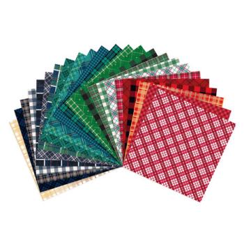 Craft Smith, Scrapbook Christmas Plaids 12x12 Inch Paper Pad