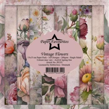 Paper Favourites, Vintage Flowers 6x6 Inch Paper Pack