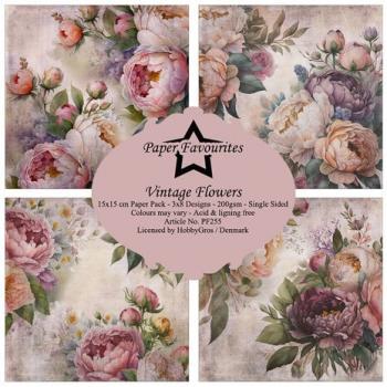 Paper Favourites, Vintage Flowers 6x6 Inch Paper Pack