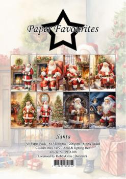 Paper Favourites, Santa A5 Paper Pack