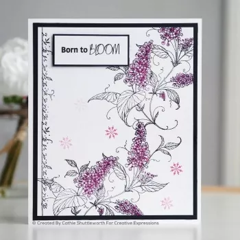 Pink Ink • Clear stamp set designs Luscious lilac, Flieder