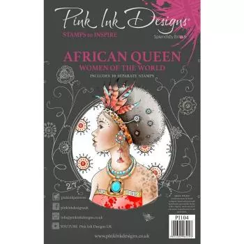 Pink Ink Designs • Clear stamp set African queen