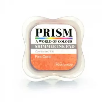 Hunkydory Shimmer Prism Ink Pads - Fire Coral