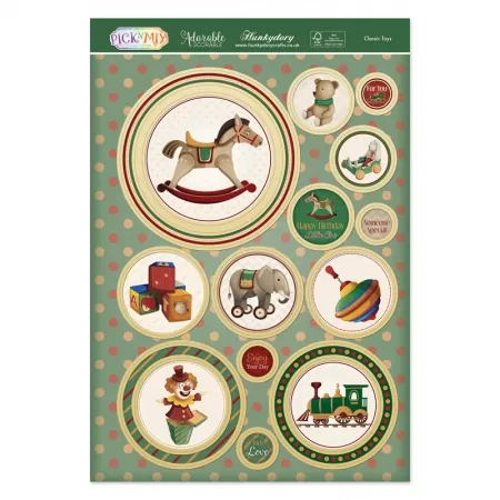 Pick 'N' Mix Topper Sheet - Classic Toys, Hunkydory