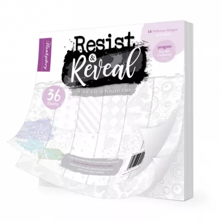Resist & Reveal 8" x 8" Clear Foiled Pad, Hunkydory