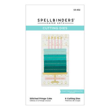 Spellbinders, Stitched Fringe Cake Etched Dies