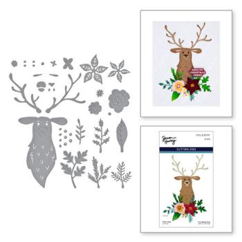 Spellbinders, Floral Stag Etched Dies