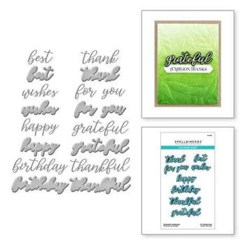 Spellbinders, Serenade Sentiments Etched Dies