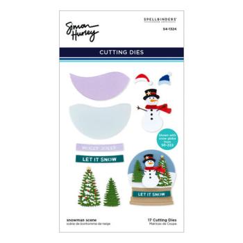 Spellbinders, Snowman Scene Etched Dies