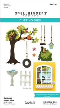 Spellbinders, Backyard Haven View Etched Dies