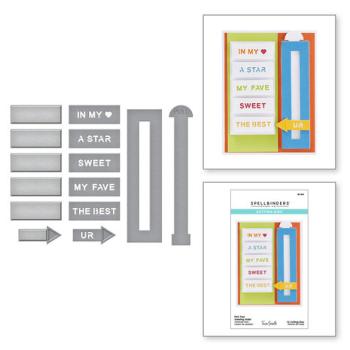 Spellbinders, Pick Your Greeting Slider Etched Dies