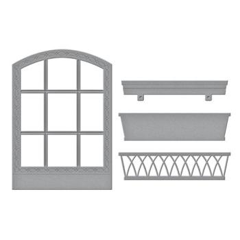 Spellbinders, Vista View Window Etched Dies