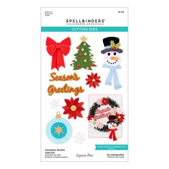 Spellbinders, Christmas Wreath Add-Ons Etched Dies