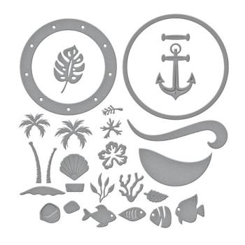 Spellbinders, Coastal Escape View Etched Dies