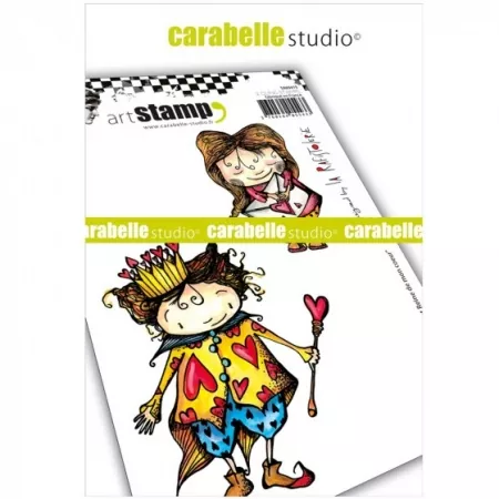 Carabelle Studio • cling stamp roi et reine de mon cœur