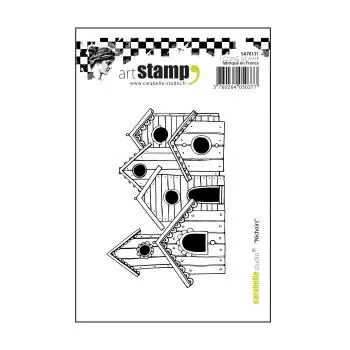 Carabelle Studio • Cling Stamp Art Houses