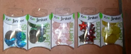 Ka-Jinker Steine, verschiedene Farben und Muster, 5-teilig
