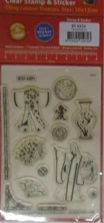 Stempel, Clear Stamps, Geisha