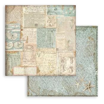 Stamperia, Songs of the Sea Maxi Background 12x12 Inch Paper Pack