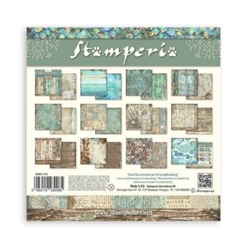 Stamperia, Songs of the Sea Maxi Background 12x12 Inch Paper Pack