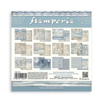 Stamperia, Silent Sea Maxi Background Selection Paper Pack