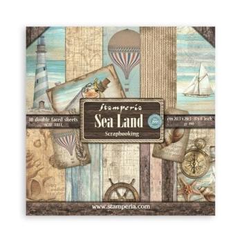 Stamperia, Sea Land 8x8 Inch Paper Pack