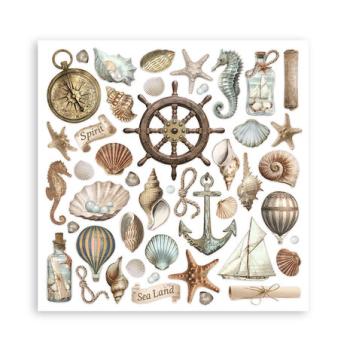 Stamperia, Sea Land 8x8 Inch Paper Pack